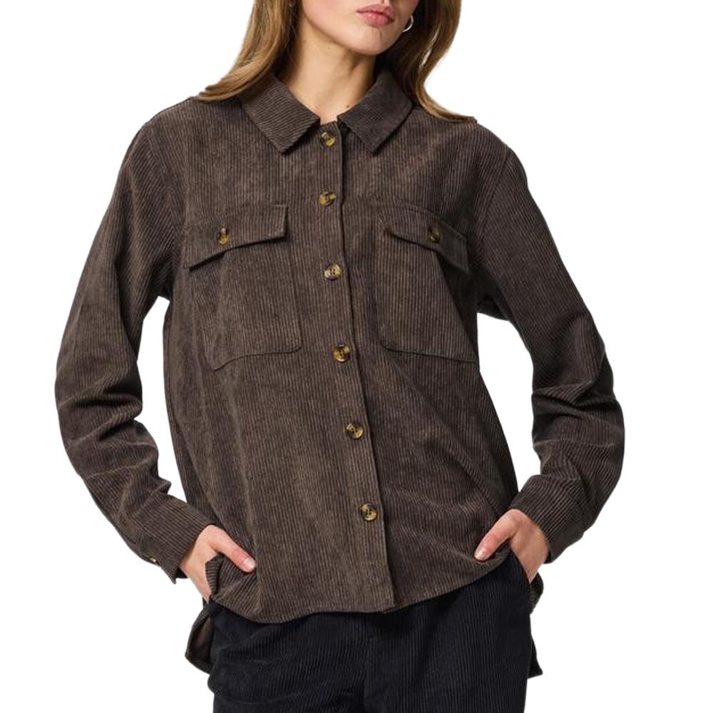 Brown Women’s Pieces Corduroy Overshirt affordable
