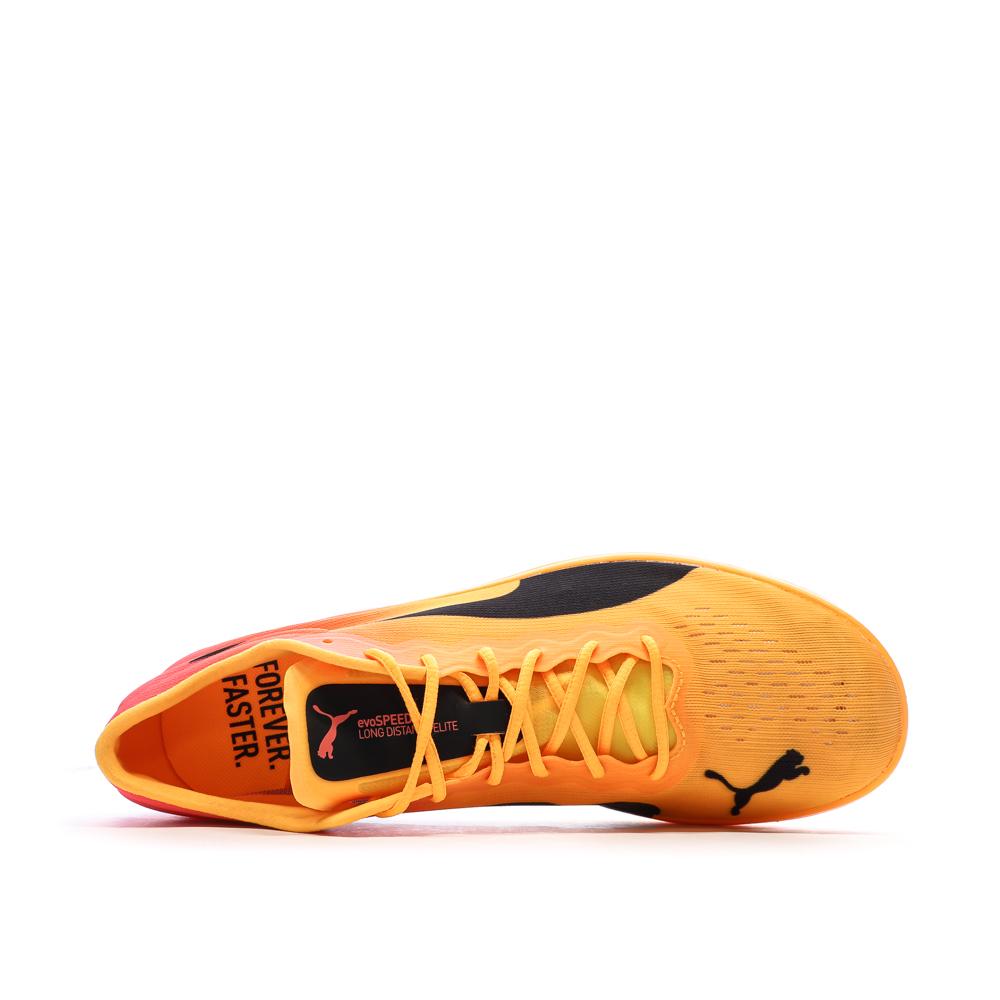 Puma Evospeed Long Distance Nitro Elite 2 Track &amp; Field Shoes Yellow/Pink For Men Photo of the Espace des Marques %store% store - view of %key%
