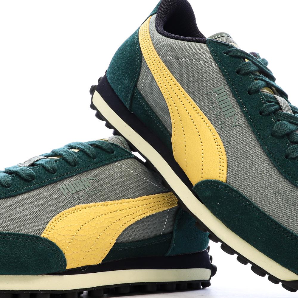 Zapatillas verdes/amarillas para hombre Puma Easy Rider ver 7