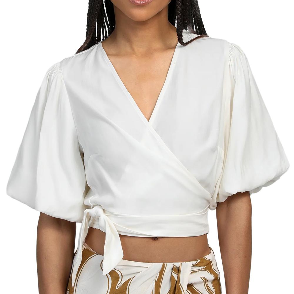 Blusa blanca para mujer An'ge Adele barato