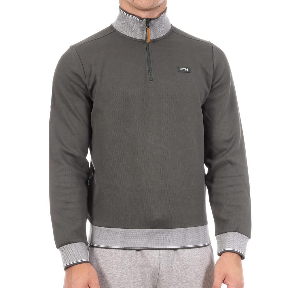 Sudadera verde de hombre TBS LOANN barato