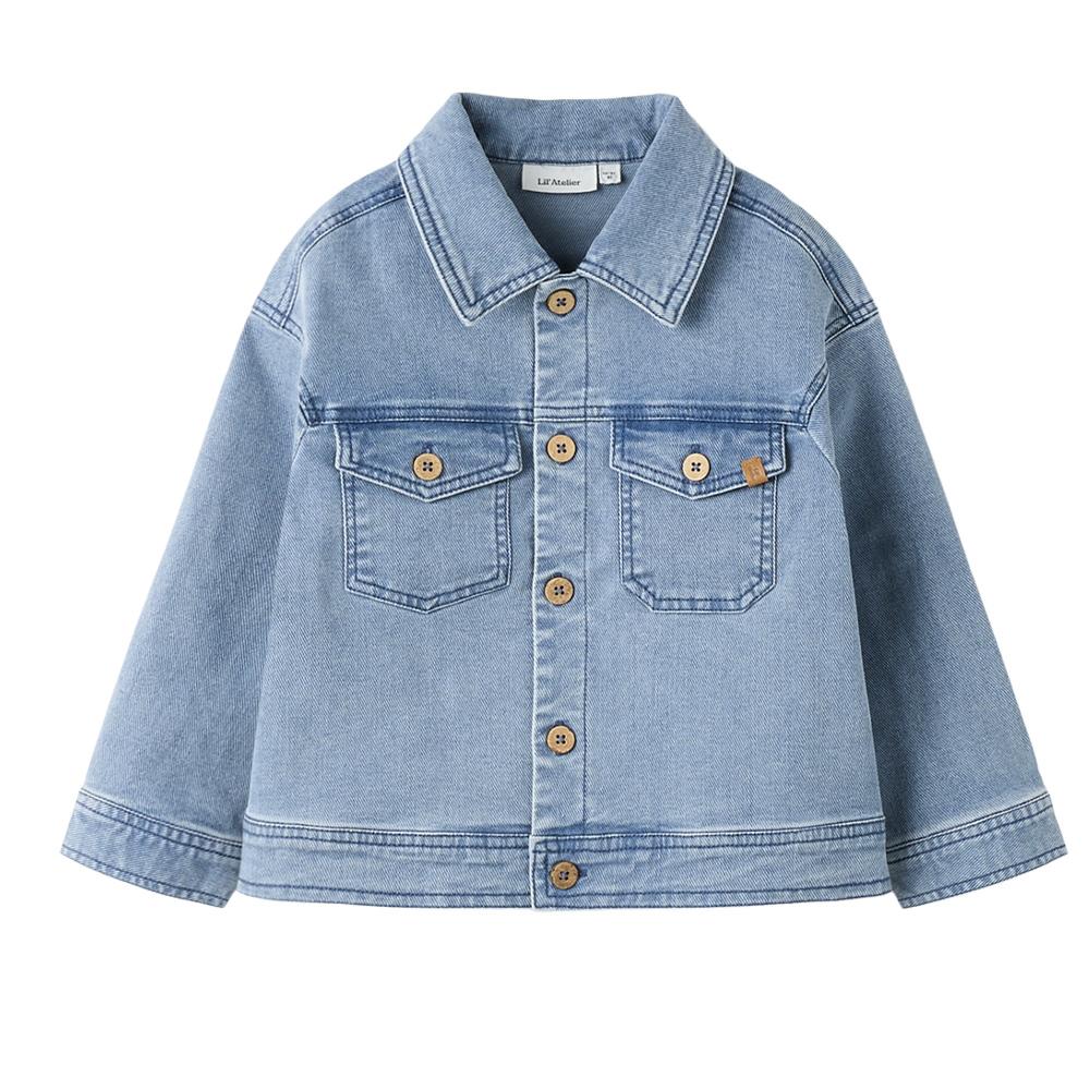 Lil' Atelier Ls Loose Blue Girls’ Jacket affordable