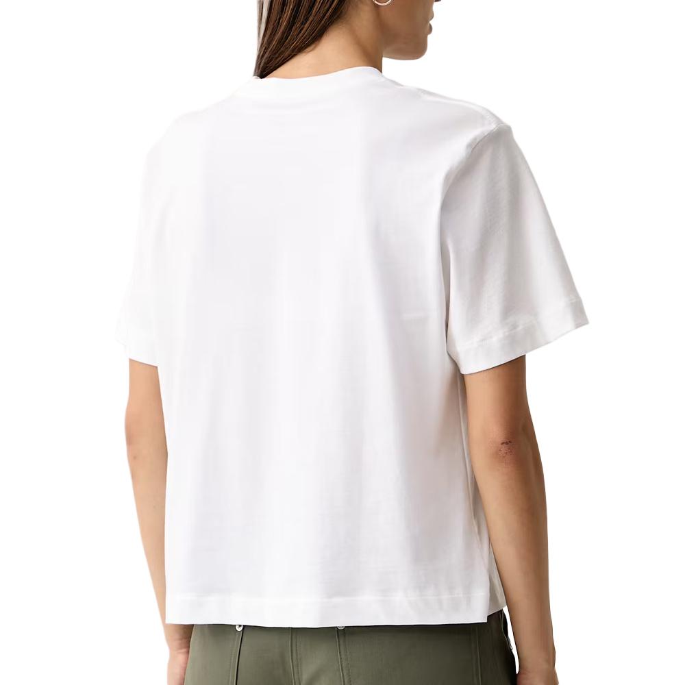 T-Shirt Blanc Femme Calvin Klein Jeans Boxy Bold vue 2