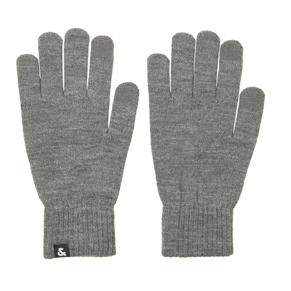 Jack &amp; Jones Men's Grey Knitted Gloves affordable