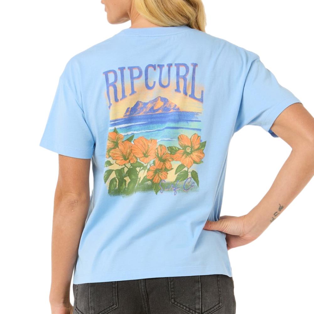 Rip Curl Joya Relaxed Damen Blaues T-Shirt Ansicht 2