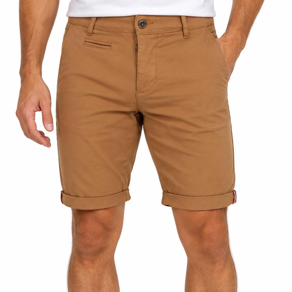 Pantalones cortos chinos camel para hombre La Maison Blaggio Venili barato