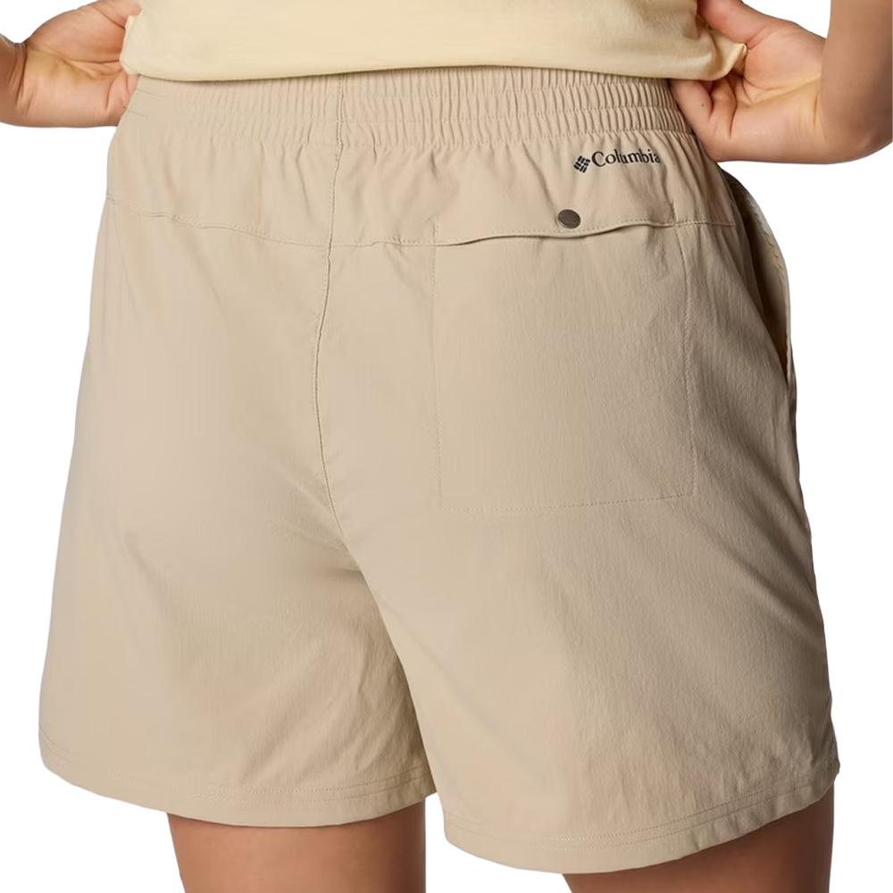 Pantalones cortos de senderismo beige para mujer Columbia Cedar Crest ver 2