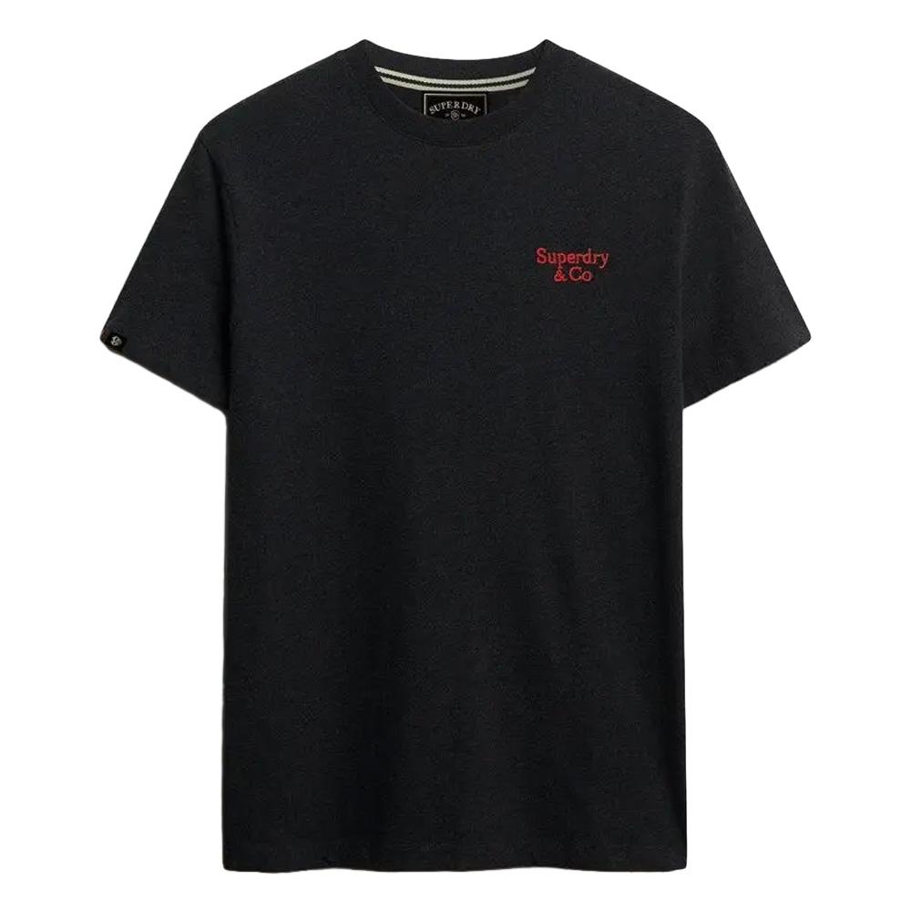 T-Shirt Noir Homme Superdry Essential Serif pas cher
