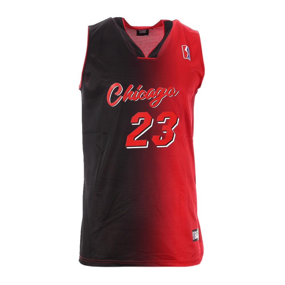 Chicago Maillot Rojo/Negro Camiseta Sport Zone 23 para hombre barato