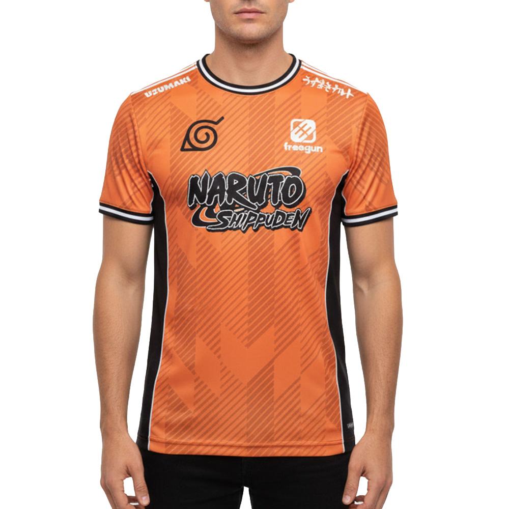 Orangefarbenes Mikrofaser-T-Shirt für Männer Freegun Naruto Shippuden günstig