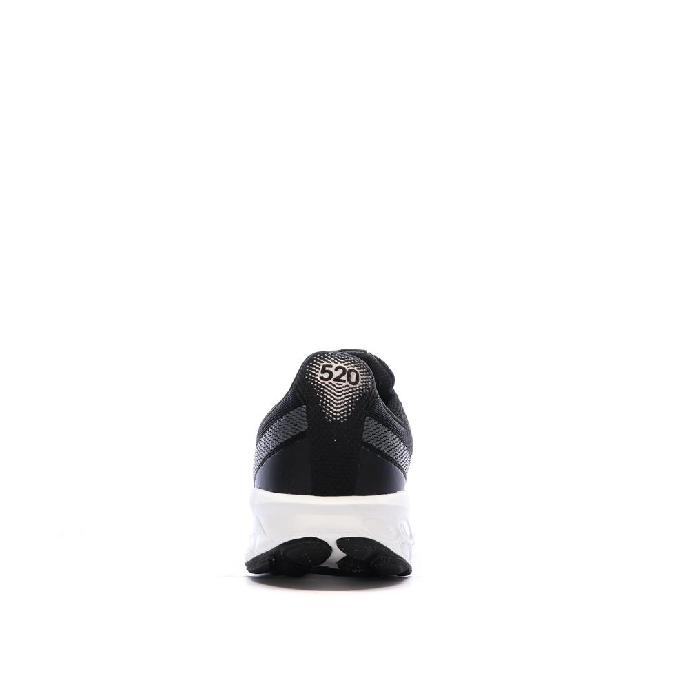 New Balance 520 Women’s Black/White/Pink Running Shoes Photo of the Espace des Marques %store% store - view of %key%