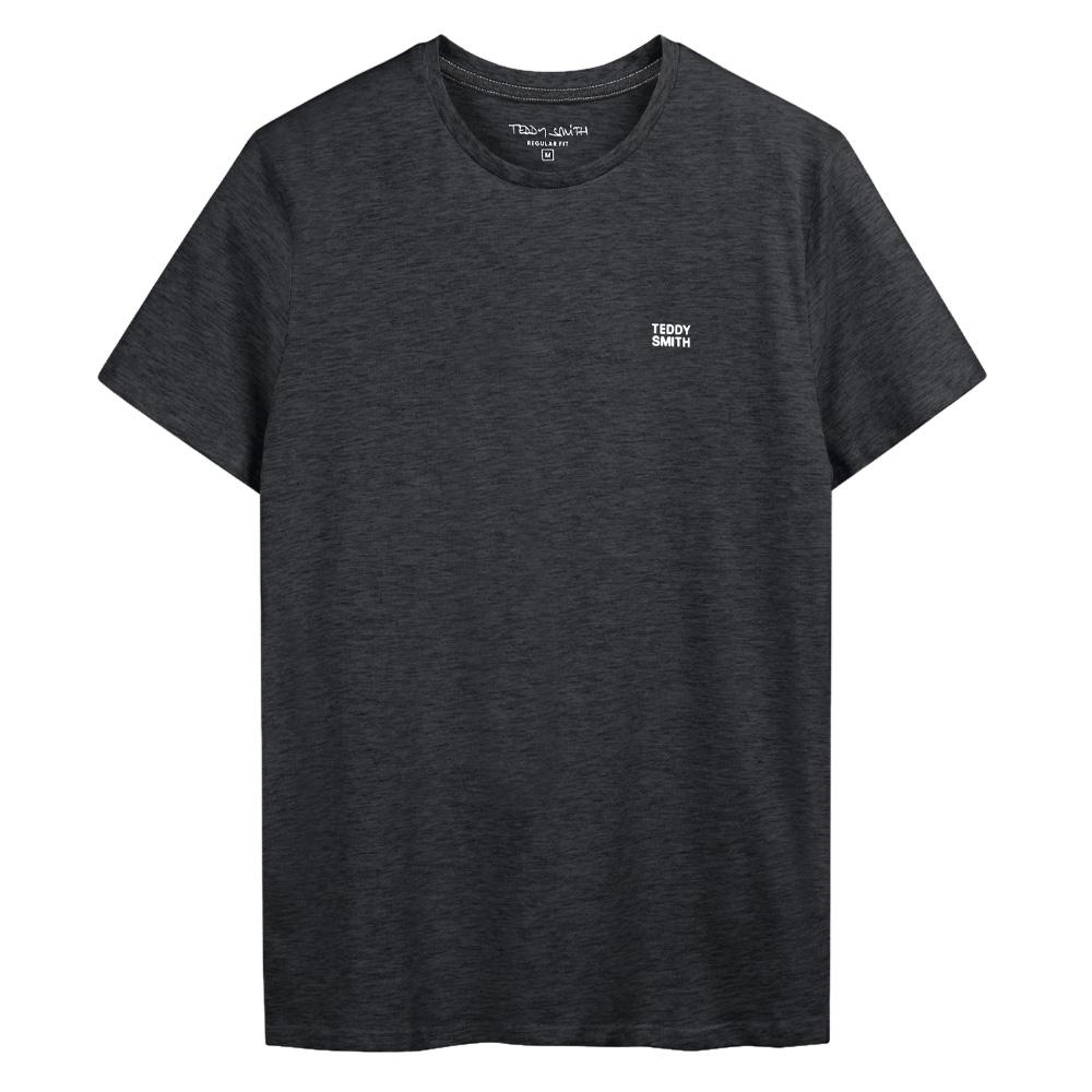 Camiseta negra para hombre Teddy Smith Jim barato