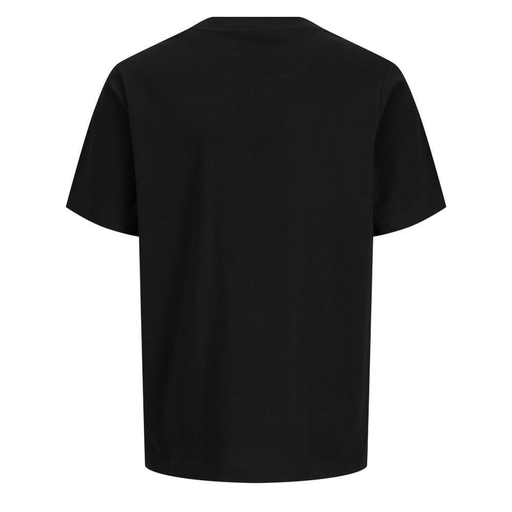 Schwarzes T-Shirt für Jungen von Jack & Jones, Modell „Montauk“, Typ „Front“ Ansicht 2