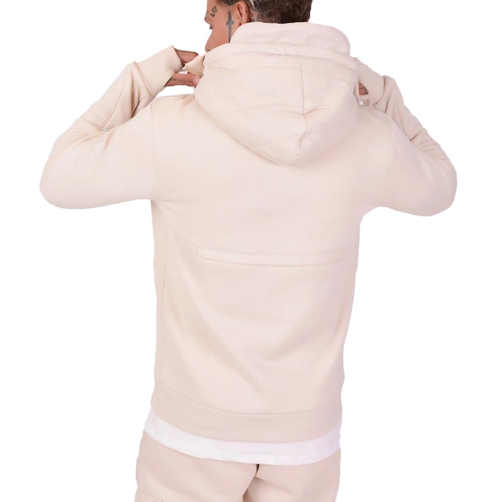 Beige Jacke Mann Project X Paris Bi-Materie Ansicht 2