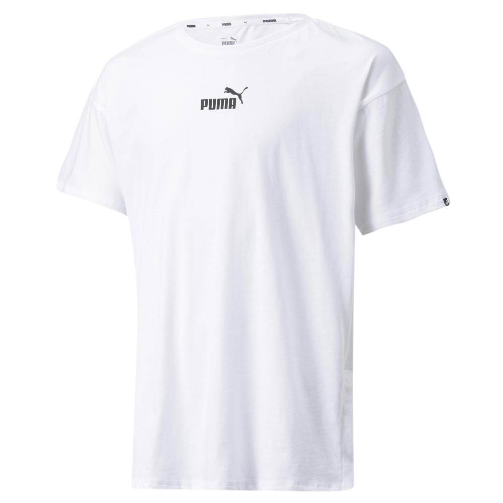 Weißes Puma Power Elongated T-Shirt für Jungen günstig