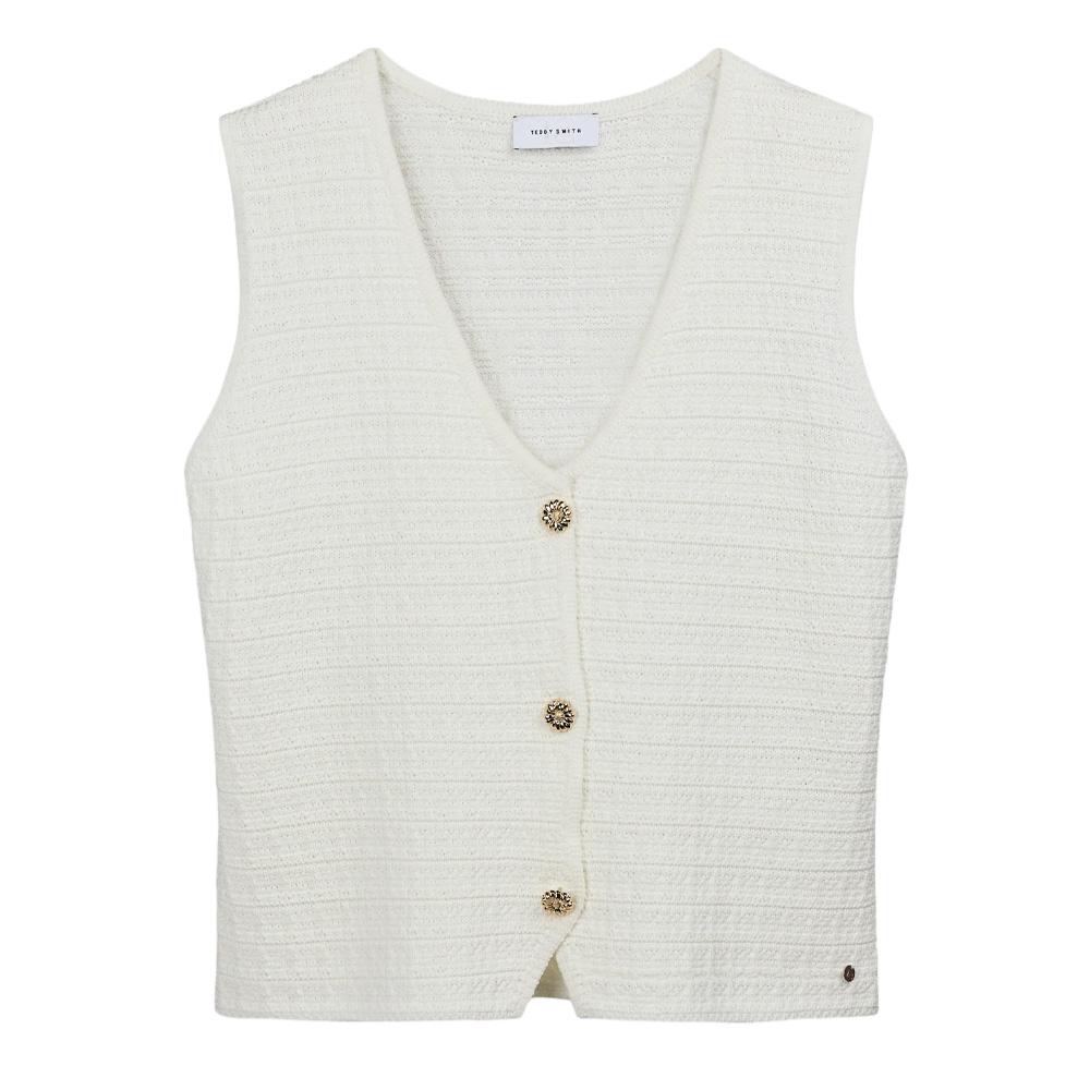 Teddy Smith Millie White Women’s Tank Top affordable