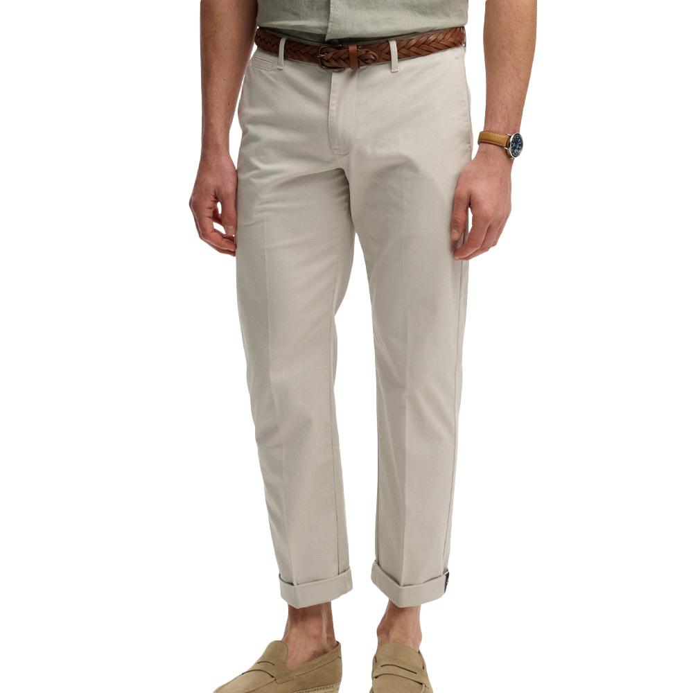 Pantalon Chino Beige Homme Superdry Premium pas cher