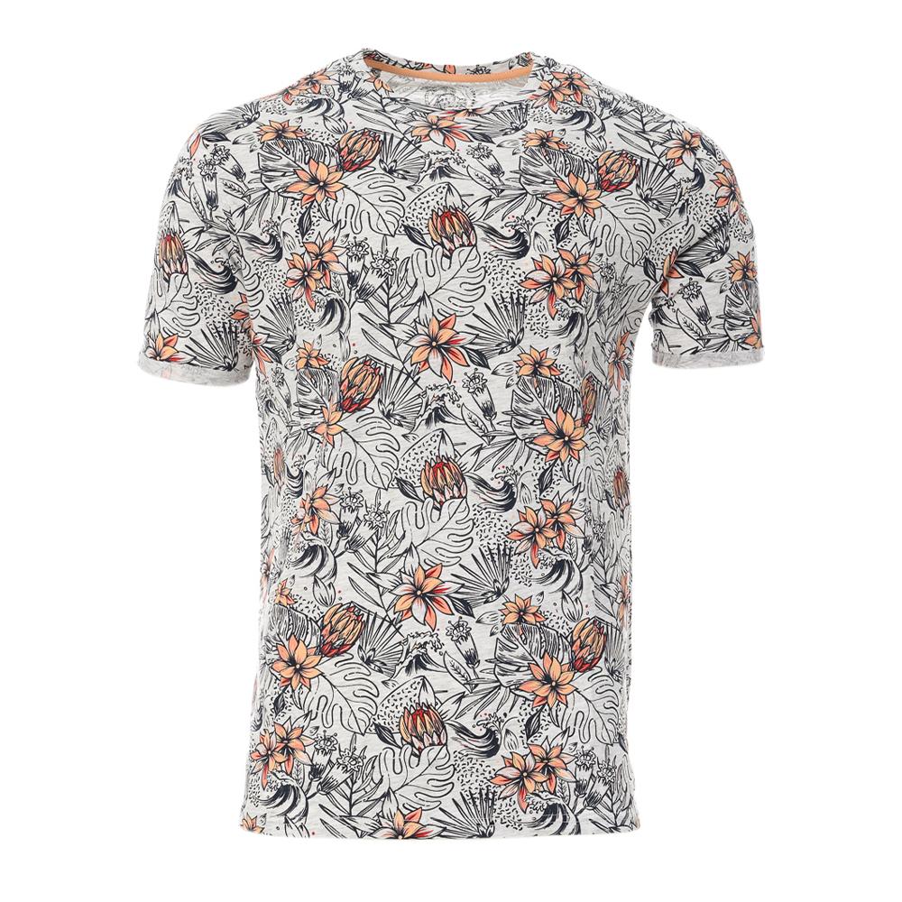 Camiseta hombre gris/naranja RMS26 Aop barato