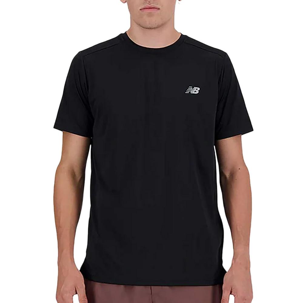 Camiseta negra para hombre New Balance Sport Essentials1 barato