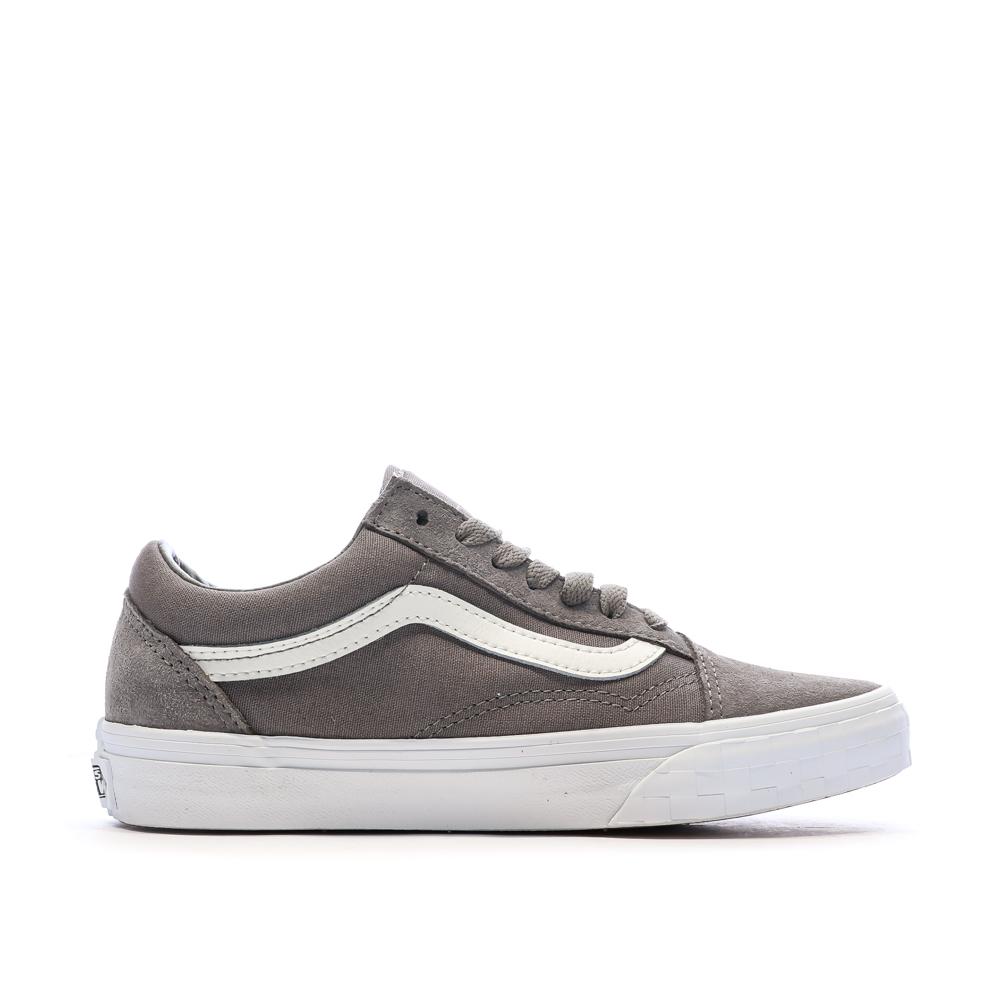 Zapatillas gris mujer Vans Old Skool Check Bumper ver 2