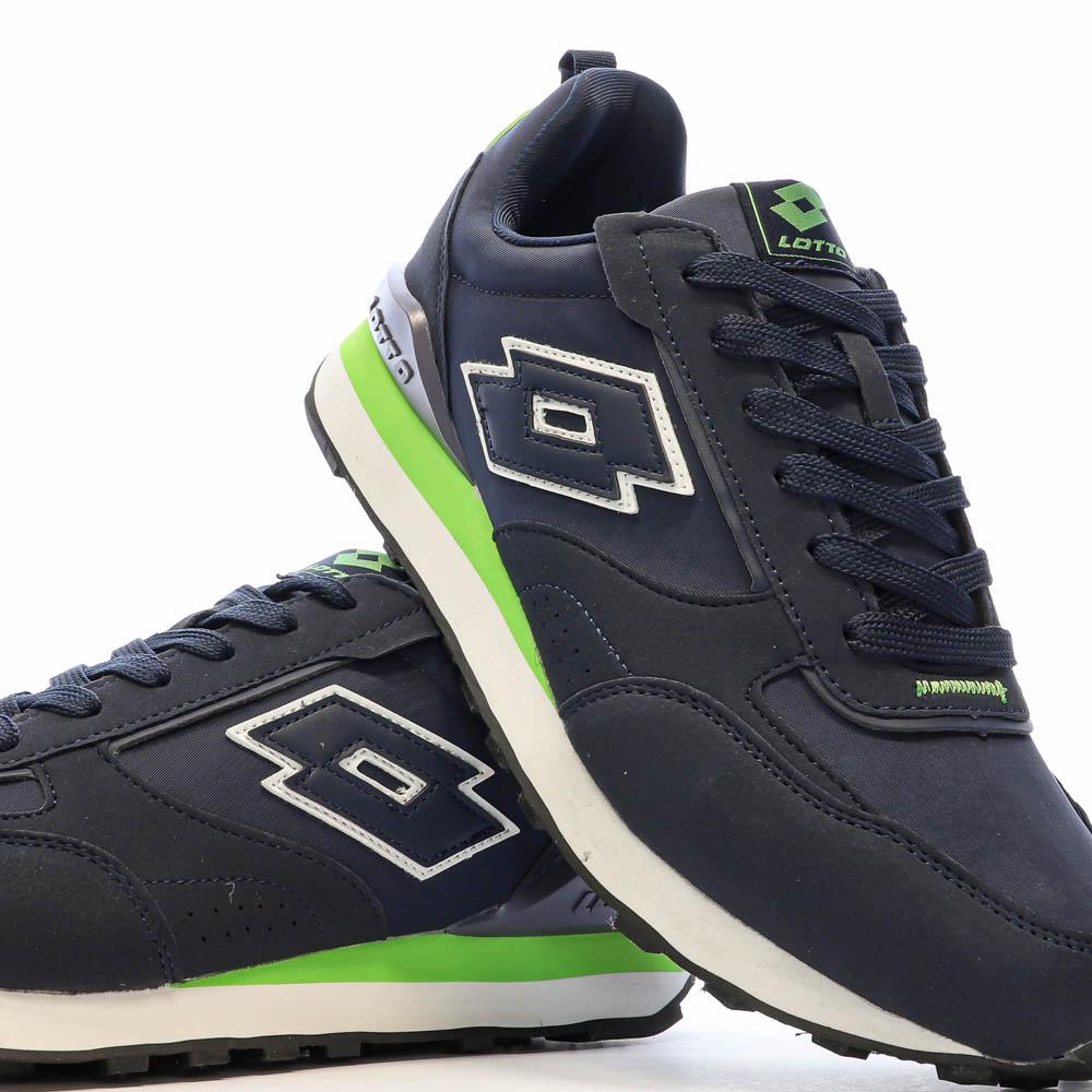 Lotto Twenty 5 Men's Sneakers Navy/Green Photo of the Espace des Marques %store% store - view of %key%