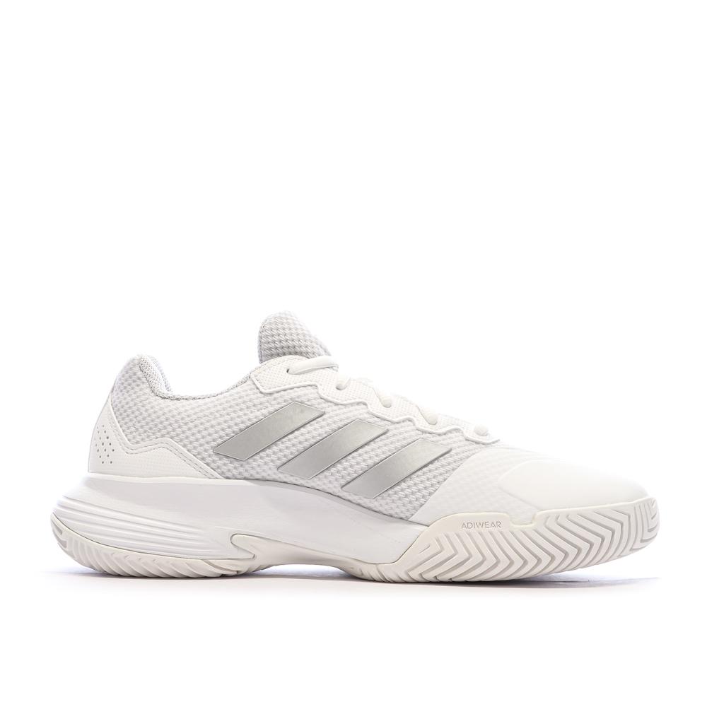 Weiße Damen Adidas Gamecourt 2 W Tennisschuhe Ansicht 2