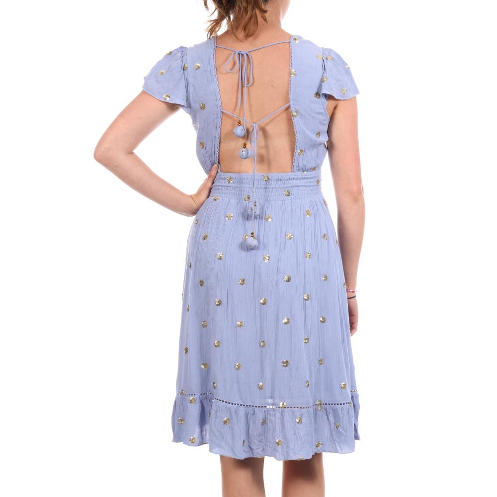 Vestido azul claro para mujer GOA chica ver 2