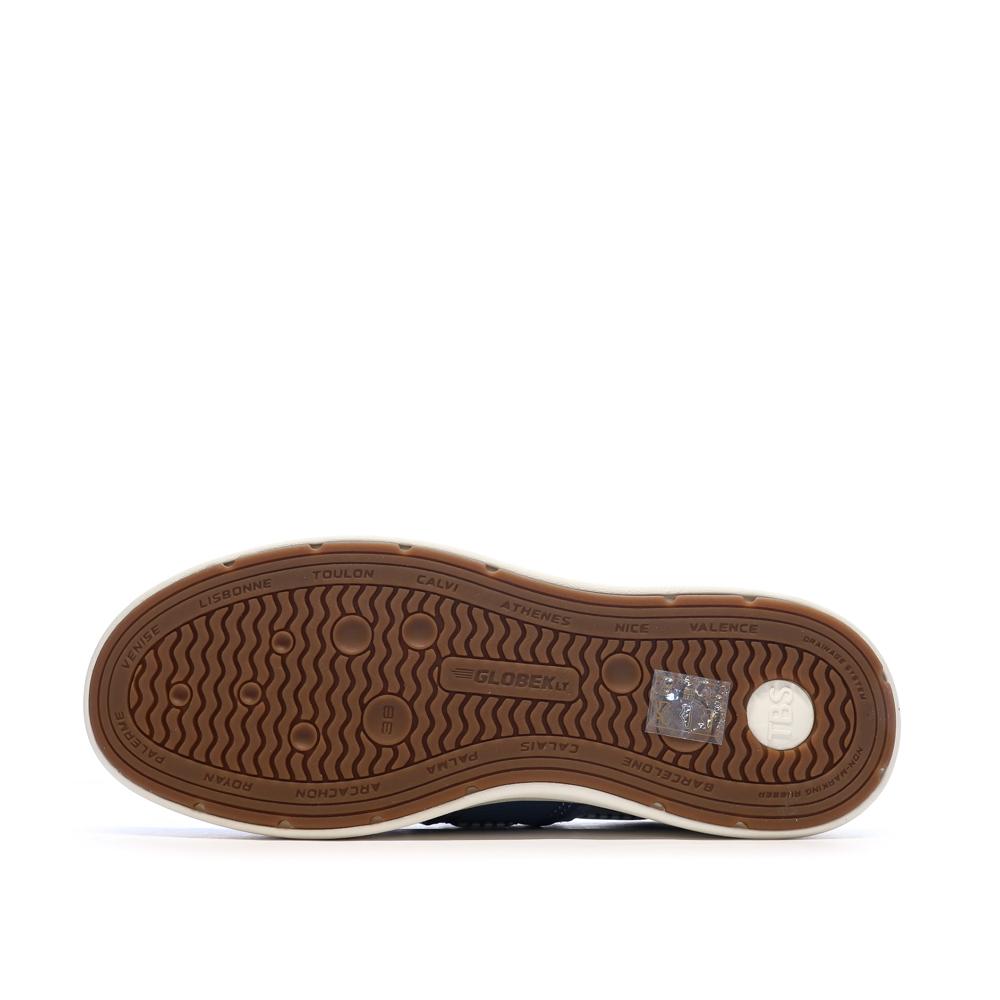 Zapatos náuticos azules para mujer TBS de lona de algodón color arcilla ver 5