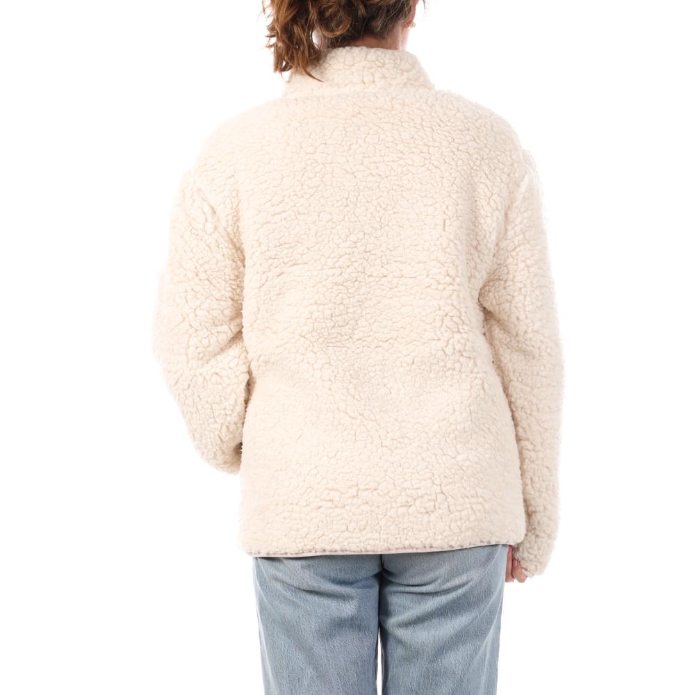 Veste Sherpa Écru Femme Full Compagnie des Amériques Zip vue 2