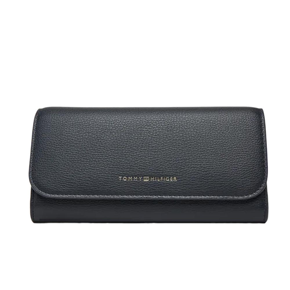 Portefeuille Bleu Foncé Tommy Hilfiger Flag pas cher