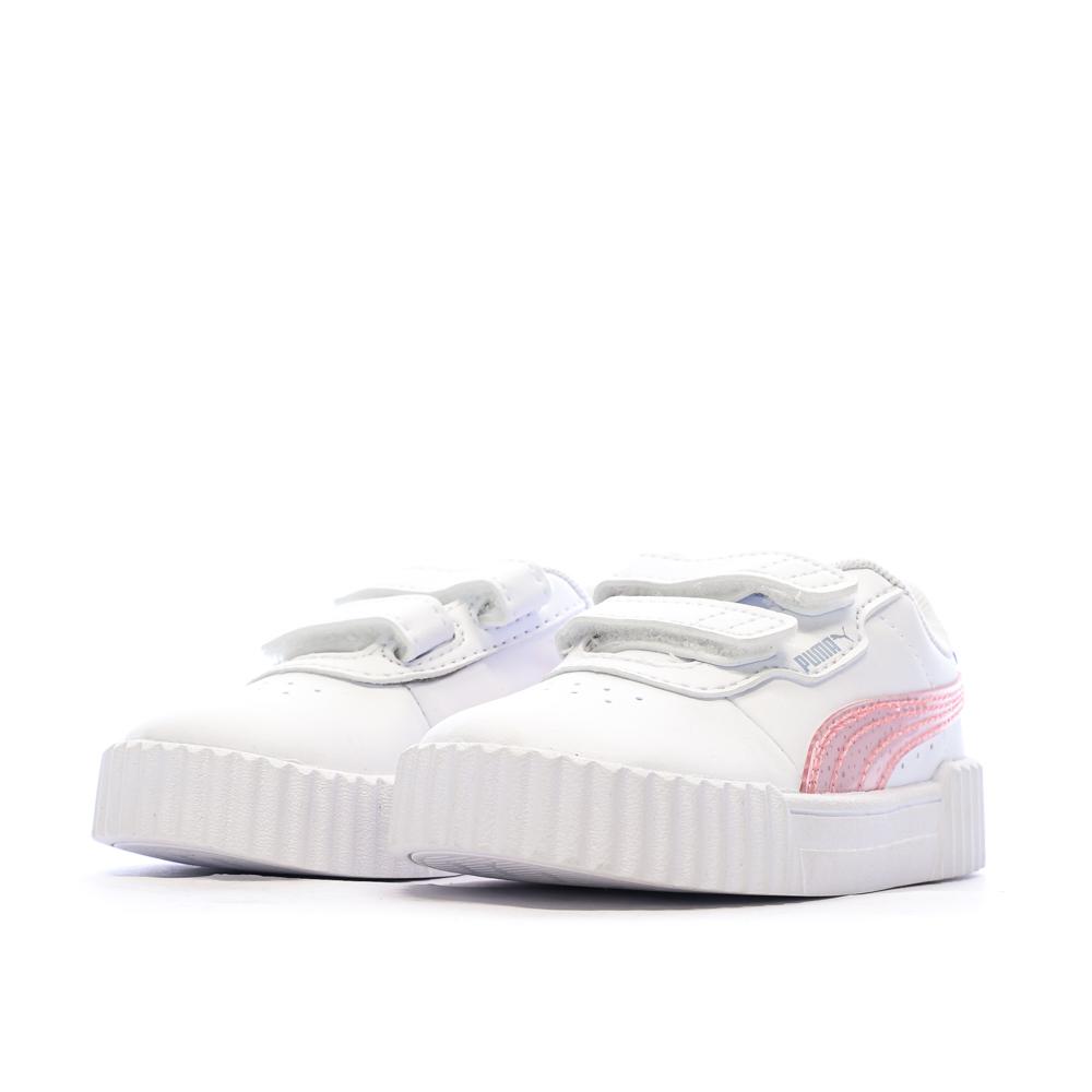 Girl's white trainers Puma Carina 3.0 Blurry Dr Photo of the Espace des Marques %store% store - view of %key%