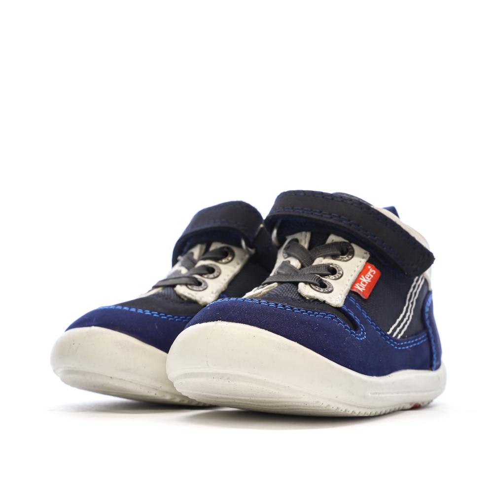 Baskets Hautes Marine Garçon Kickers Bottillon ver 6