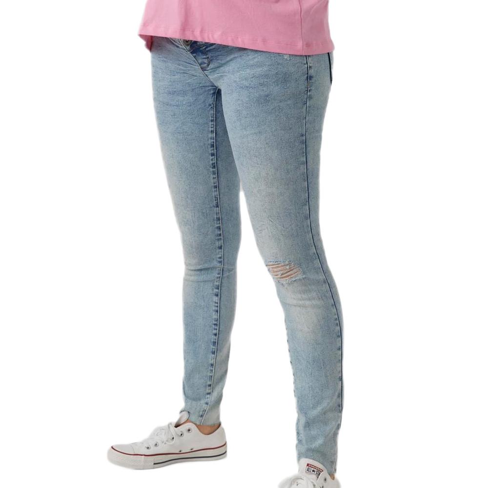 Women's Blue Slim Jeans Mamalicious Barka affordable
