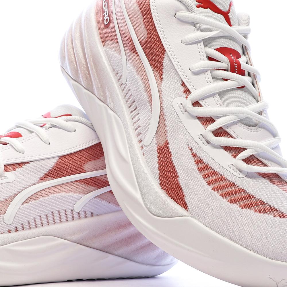 Basketballschuhe Weiß/Pink Herren Puma All-pro Nitro Ansicht 7