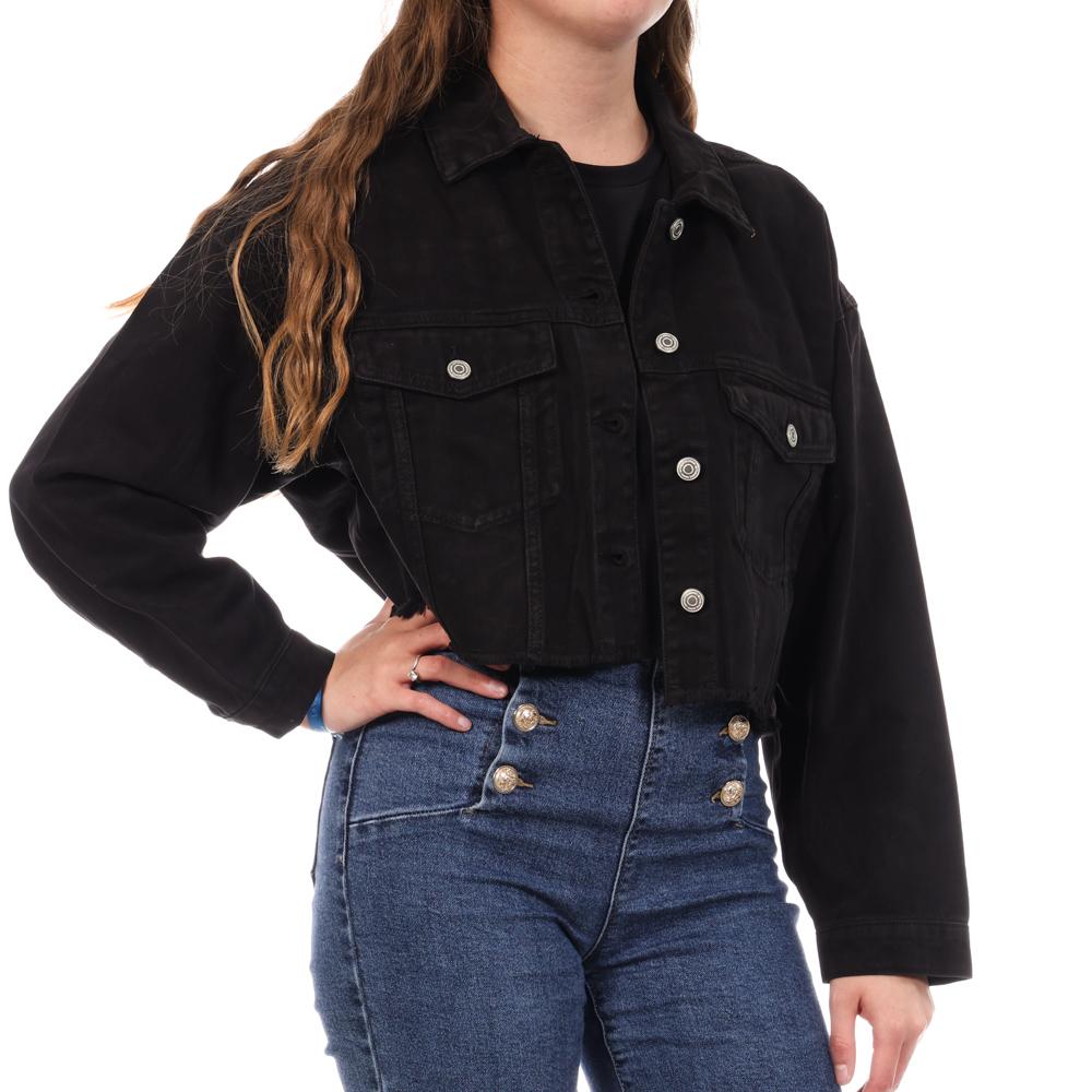 Jennyfer Women's Black Jean Jacket VROPY affordable