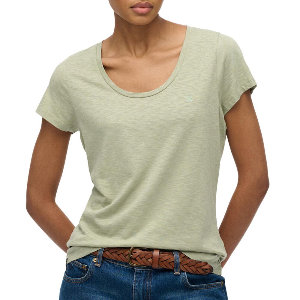 T-shirt Vert Femme Superdry Studios Scoop pas cher