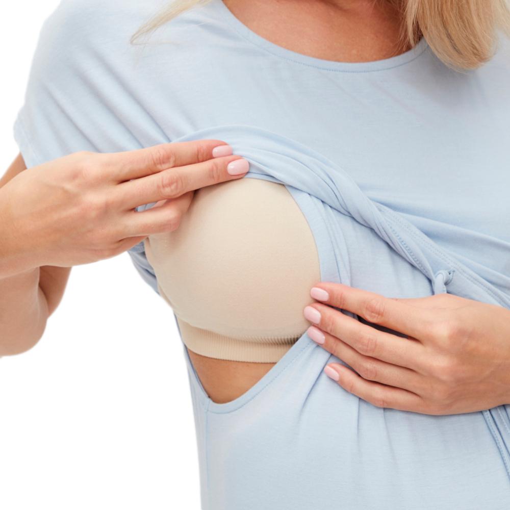 Blue Pregnancy and Nursing Dress for Women Mamalicious June Photo of the Espace des Marques %store% store - view of %key%