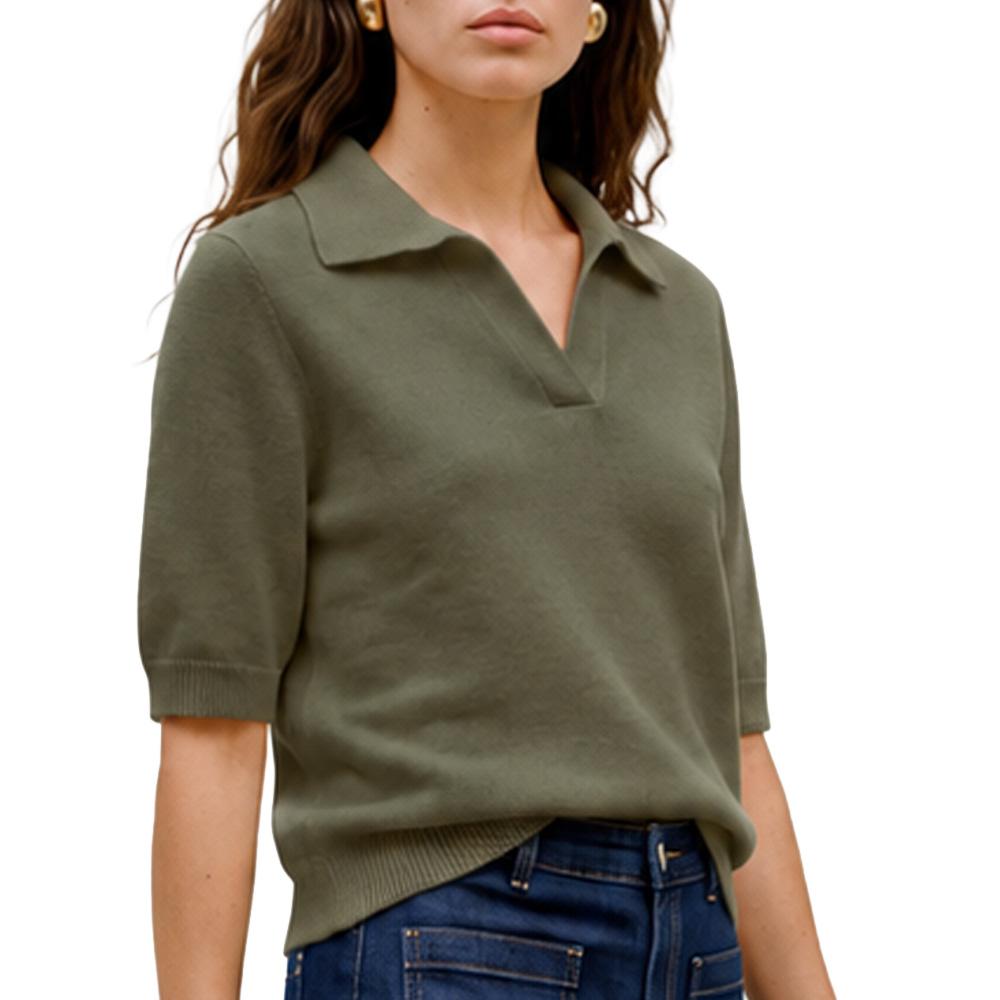 Grünes Damen-Polohemd von Vero Moda Foemily 2/4 günstig