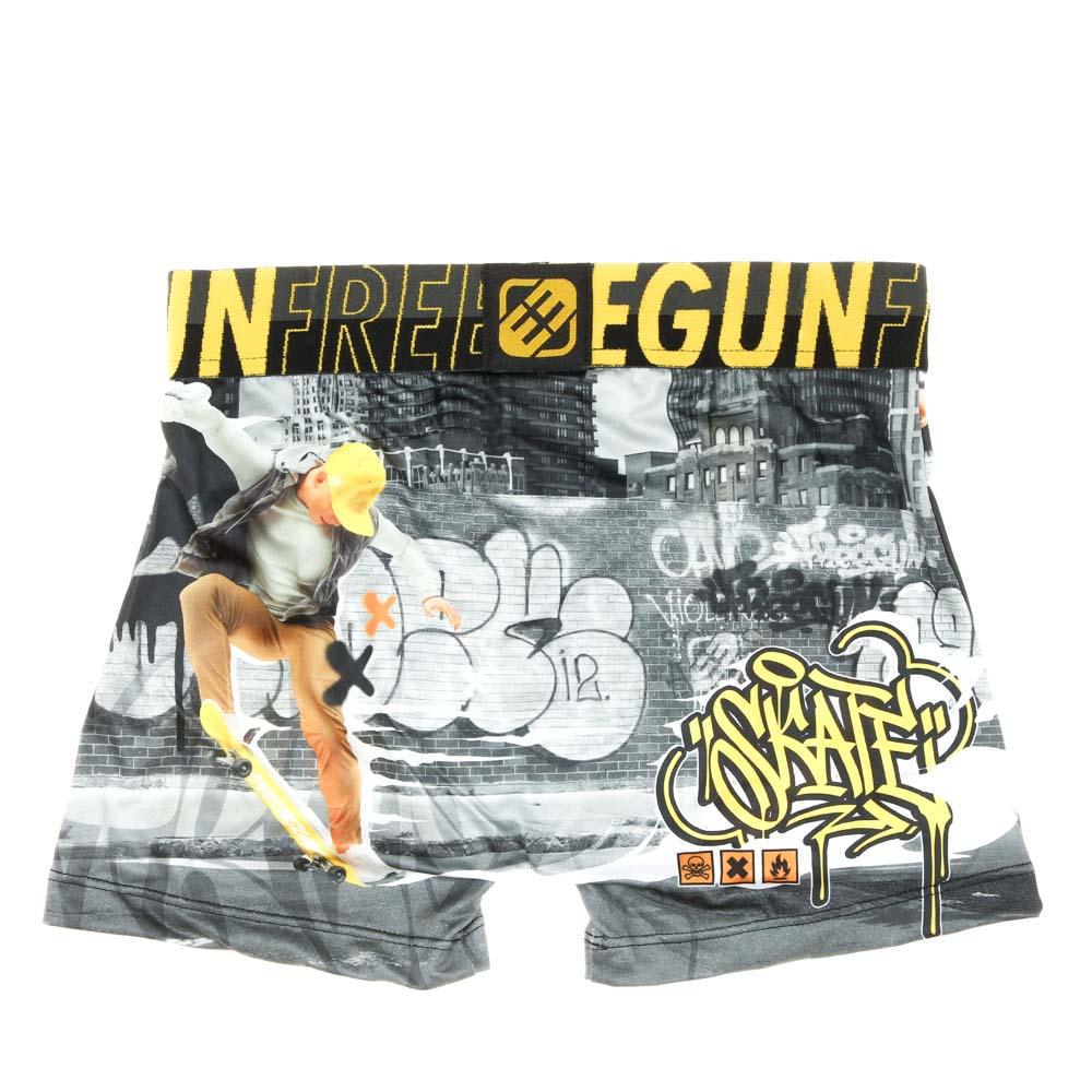 Boxer grau/gelb Boy Freegun Skate Ansicht 2