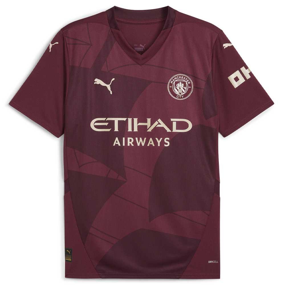 Manchester City Maillot Réplica Third Bordeaux Homme Puma 2024/2025 pas cher