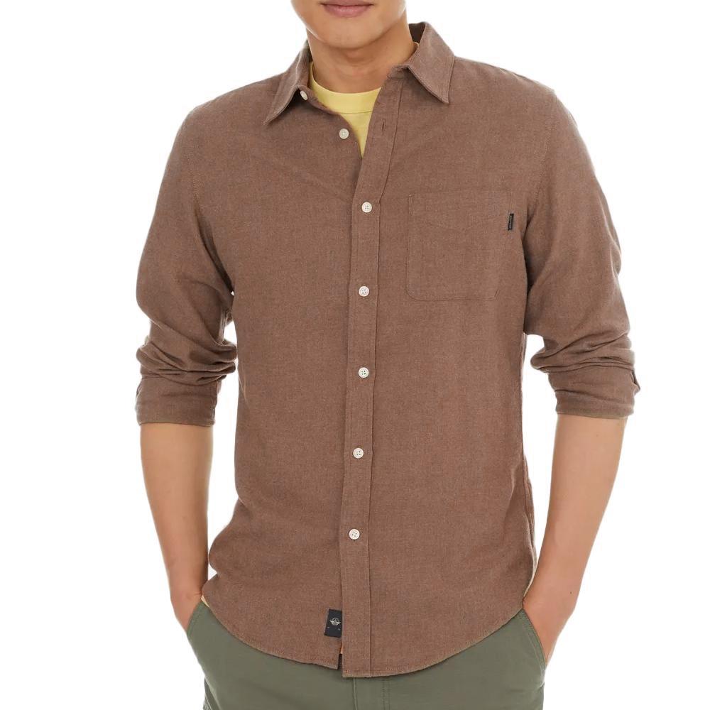 Camisa Dockers Woven Marrón Claro para Hombre barato