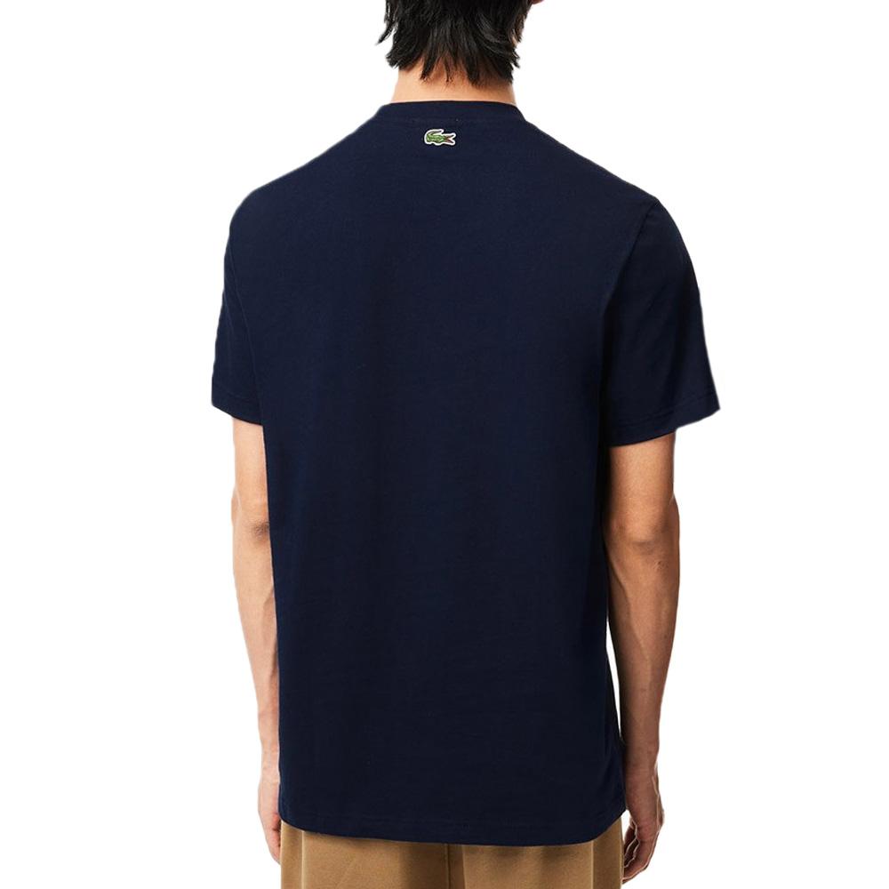 T-shirt Marine Mixte Lacoste TH1218 vue 2