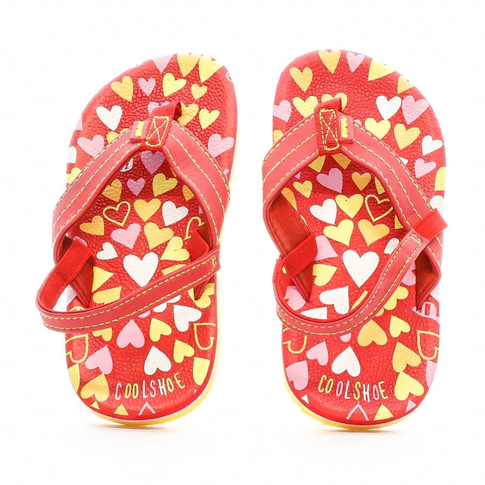 Girl's red/yellow flip-flops Cool Shoe Photo of the Espace des Marques %store% store - view of %key%