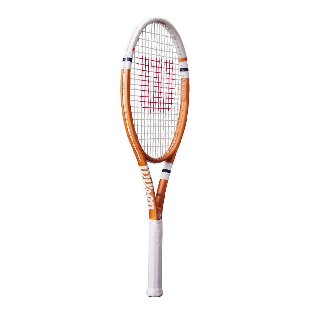 Raquette de tennis Blanche/Orange Mixte Wilson Roland Garros vue 2