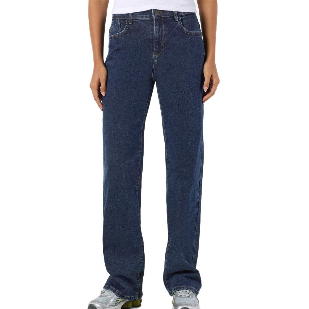 Jean Droit Bleu Foncé Femme Noisy May Landa pas cher