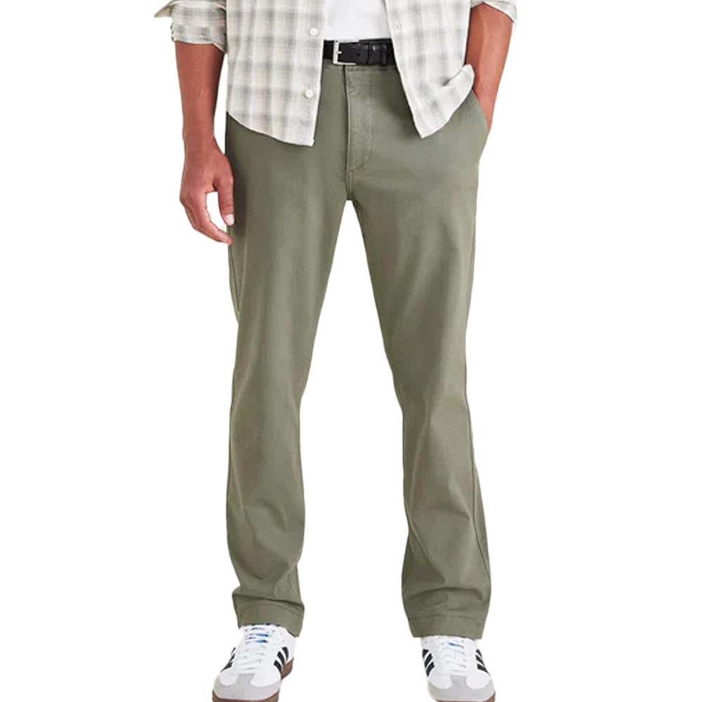 Men's Slim Green Trousers Dockers Cali Khaki affordable