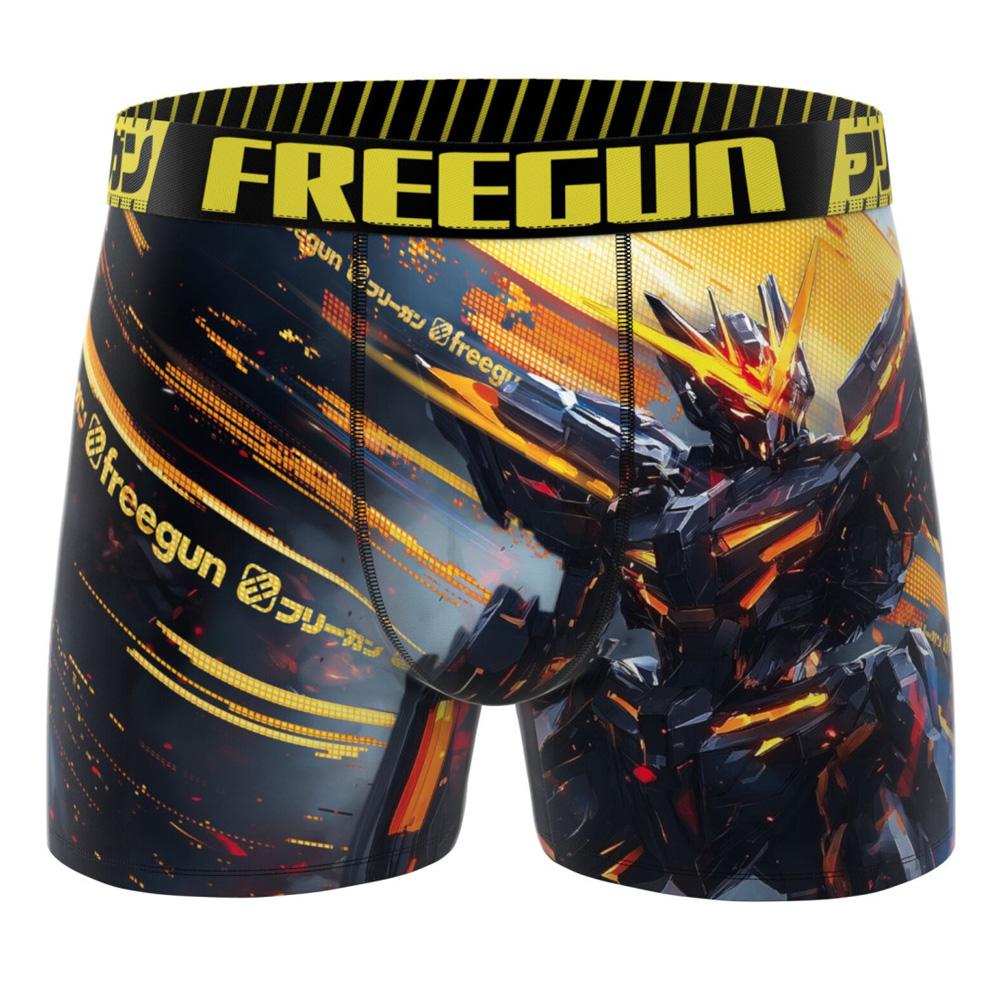 Boxers negros/amarillos para hombre Freegun Robot barato