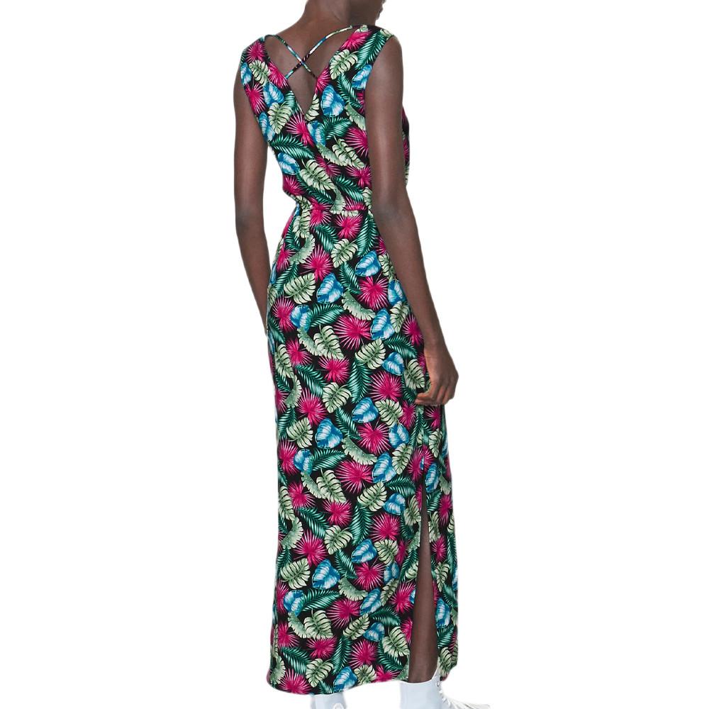 Maxi Vestido Negro/Rosa de Mujer Vero Moda 10286770 ver 2