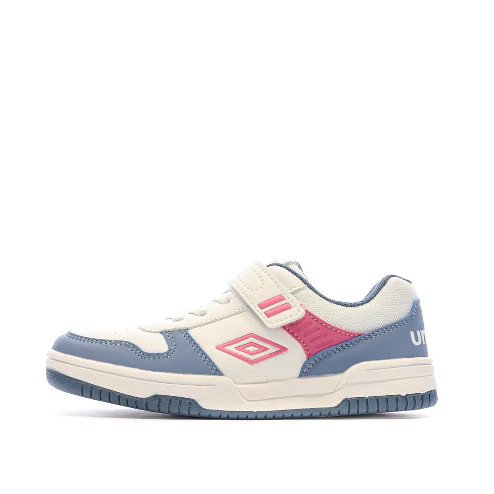 Baskets Blanches/Bleu/Rose Fille Umbro Ovida pas cher