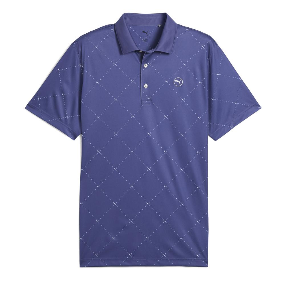 Polo Blau Herren Puma Pure 2.0 Argyle günstig